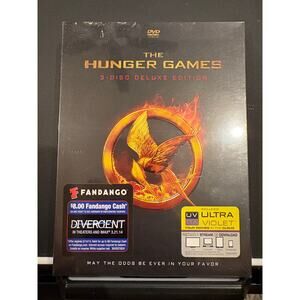 The Hunger Games 3 Disc Deluxe Edition DVD 2012 Jennifer Lawrence Sealed